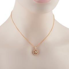 Collana con ciondolo Waltham in oro giallo 18 carati da 0,75 carati WA31-031325