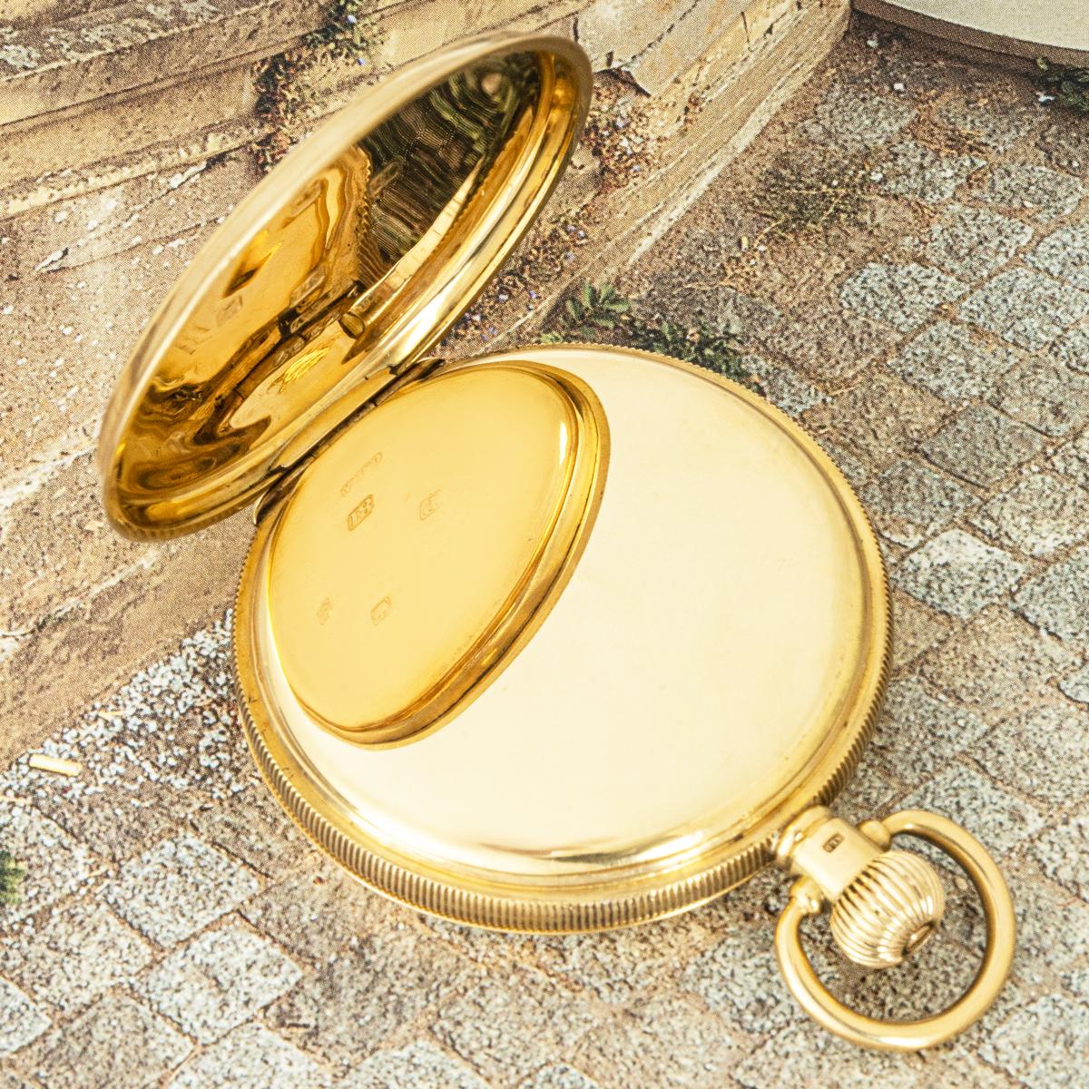 Waltham. A Gold Hunter Keyless Pocket Watch C1915 2