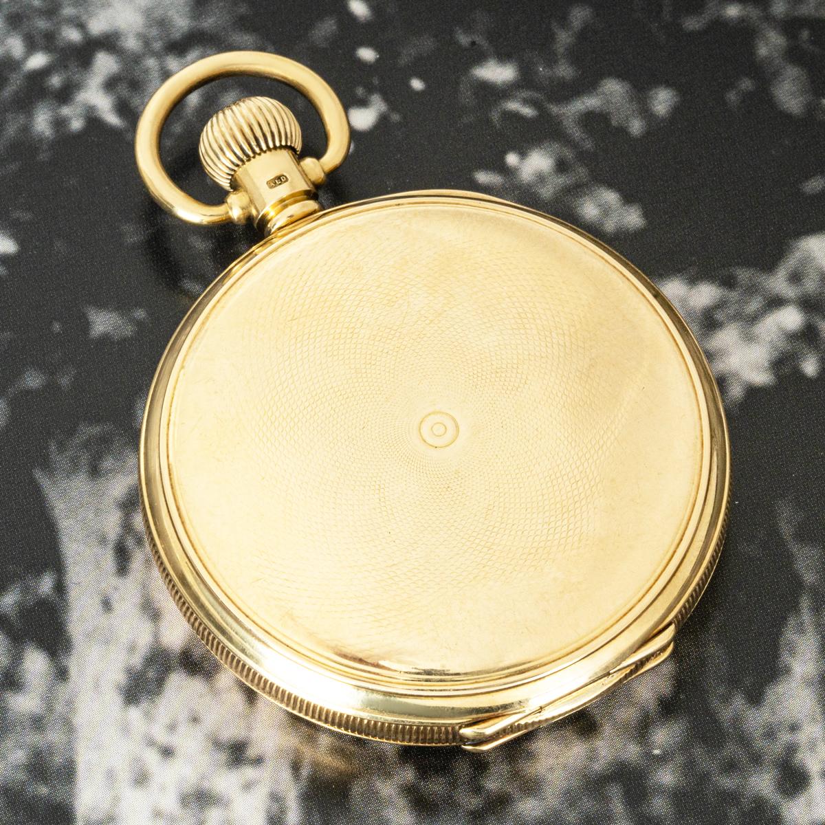 Waltham. A Gold Hunter Keyless Pocket Watch C1915 4
