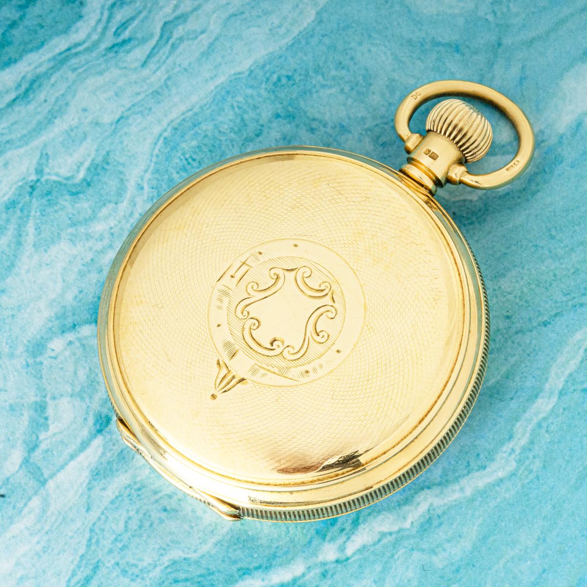 Waltham. A Gold Hunter Keyless Pocket Watch C1915 5