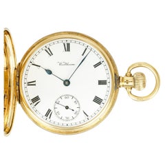 Waltham. A Gold Hunter Keyless Pocket Watch C1915