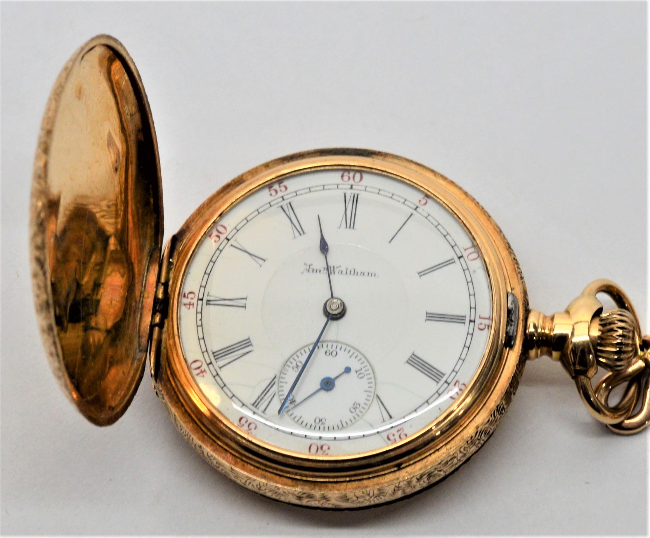 Waltham American Riverside Pocket Watch with Fob and Charms In Good Condition For Sale In Mount Kisco, NY