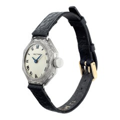 Waltham Classic 14k White Gold Manual Wristwatch