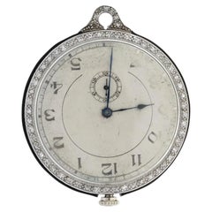 Vintage Waltham Co Platinum Ruby Diamonds Pocket Watch