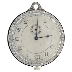 Waltham Co Platinum Ruby Diamonds Pocket Watch