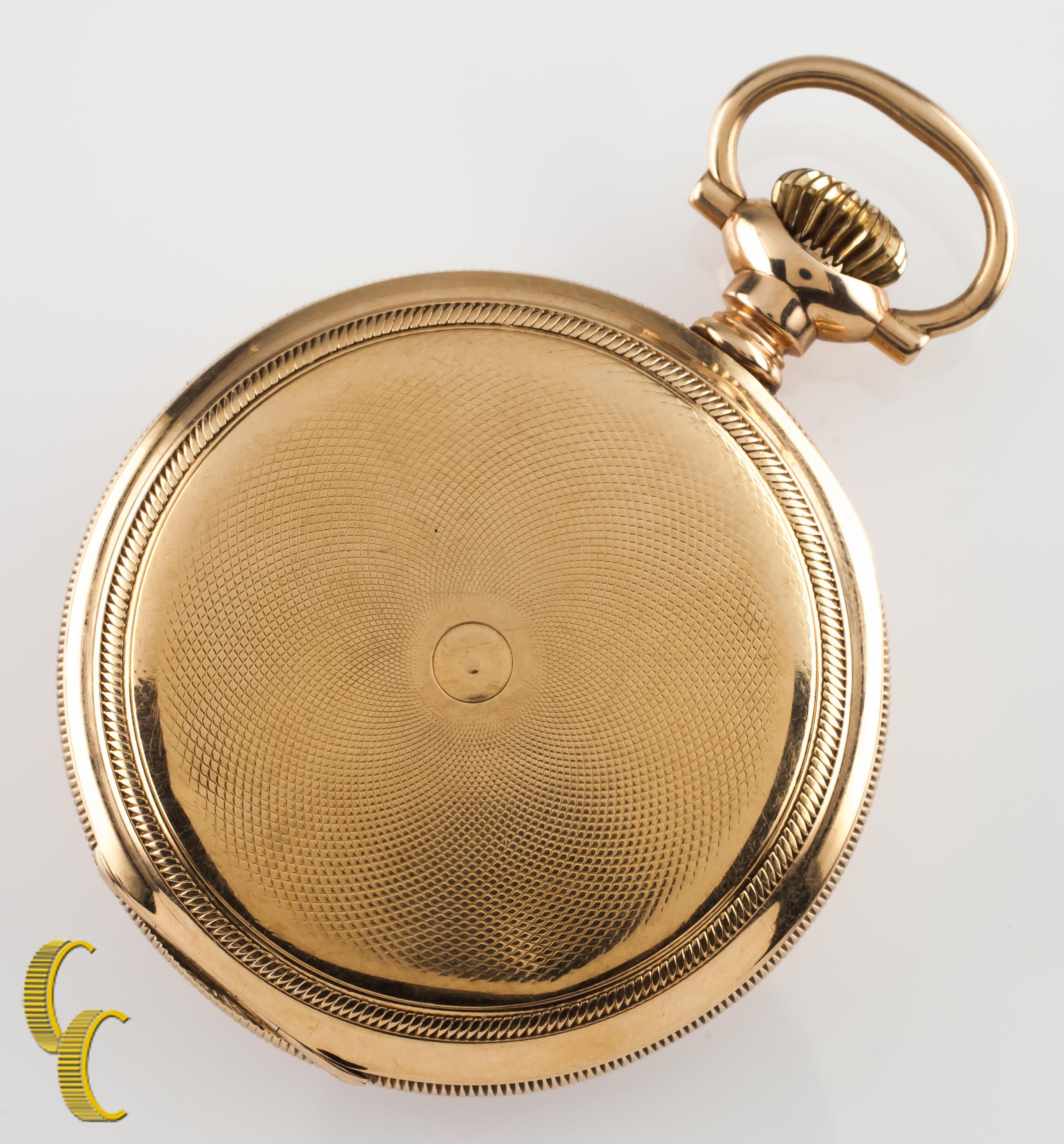 waltham 14k gold pocket watch value