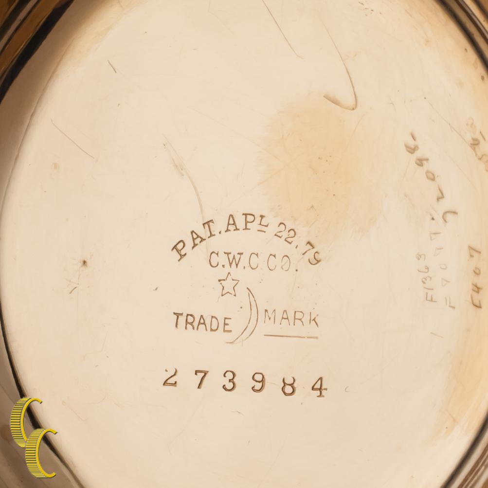 Reloj de Bolsillo Antiguo de Cara Abierta Waltham Gold-Filled, Tamaño 14S en Bueno estado para la venta en Van Nuys, CA