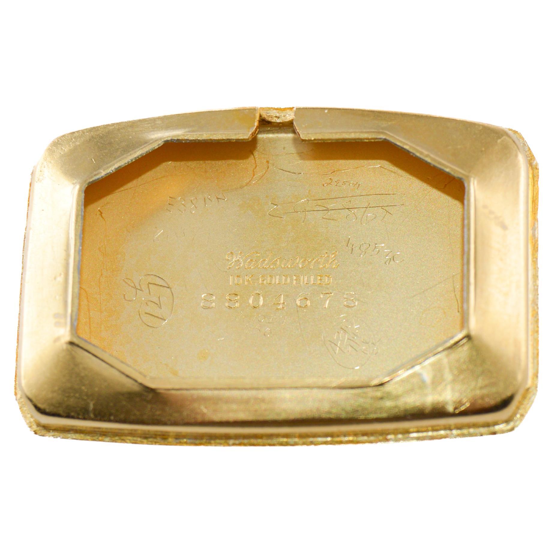 Waltham Gold Filled Art Deco Tonneau Uhr mit makellosem Original Zifferblatt aus 1934 im Angebot 6