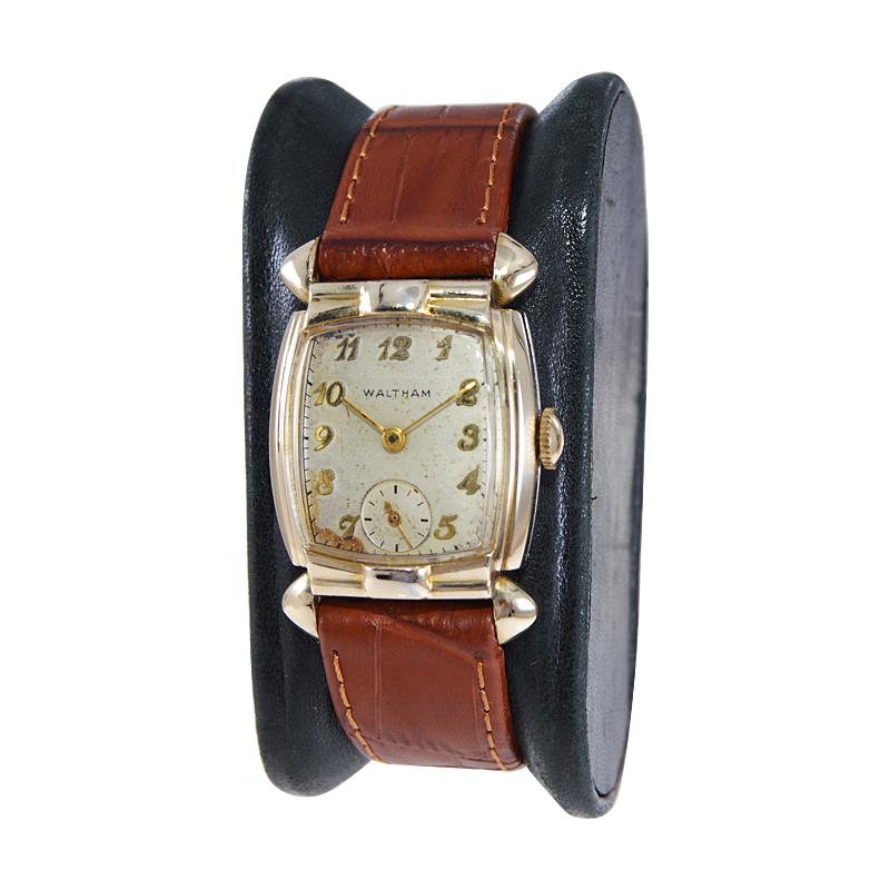 Waltham Gold Filled Art Deco Watch  In Excellent Condition For Sale In Long Beach, CA