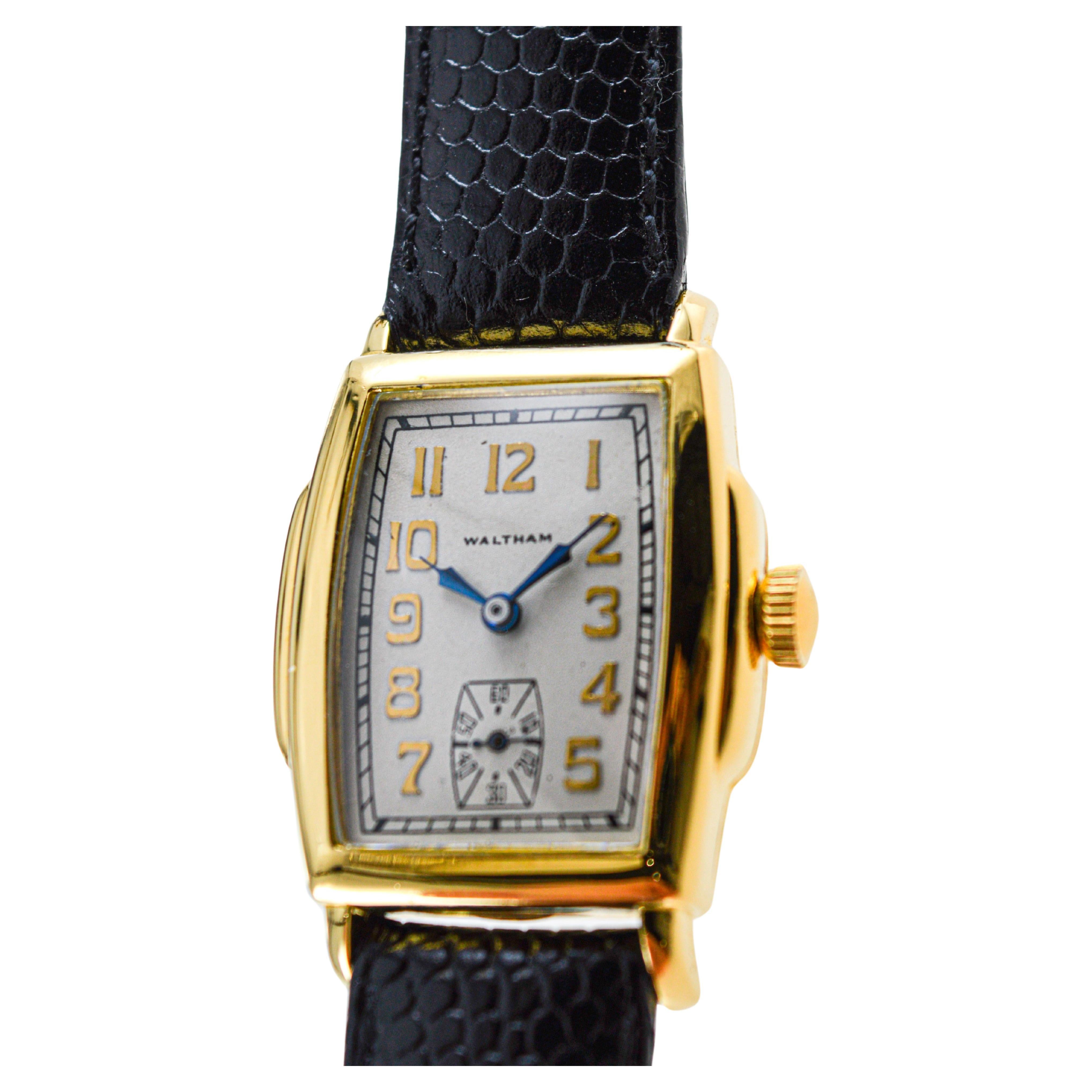 Waltham Gold Filled Art Deco Watch For Sale 1