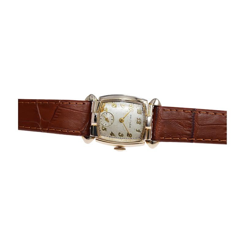 Women's or Men's Waltham Gold Filled Art Deco Watch  For Sale