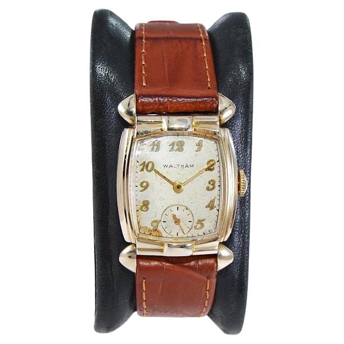 Waltham Gold Filled Art Deco Watch  For Sale