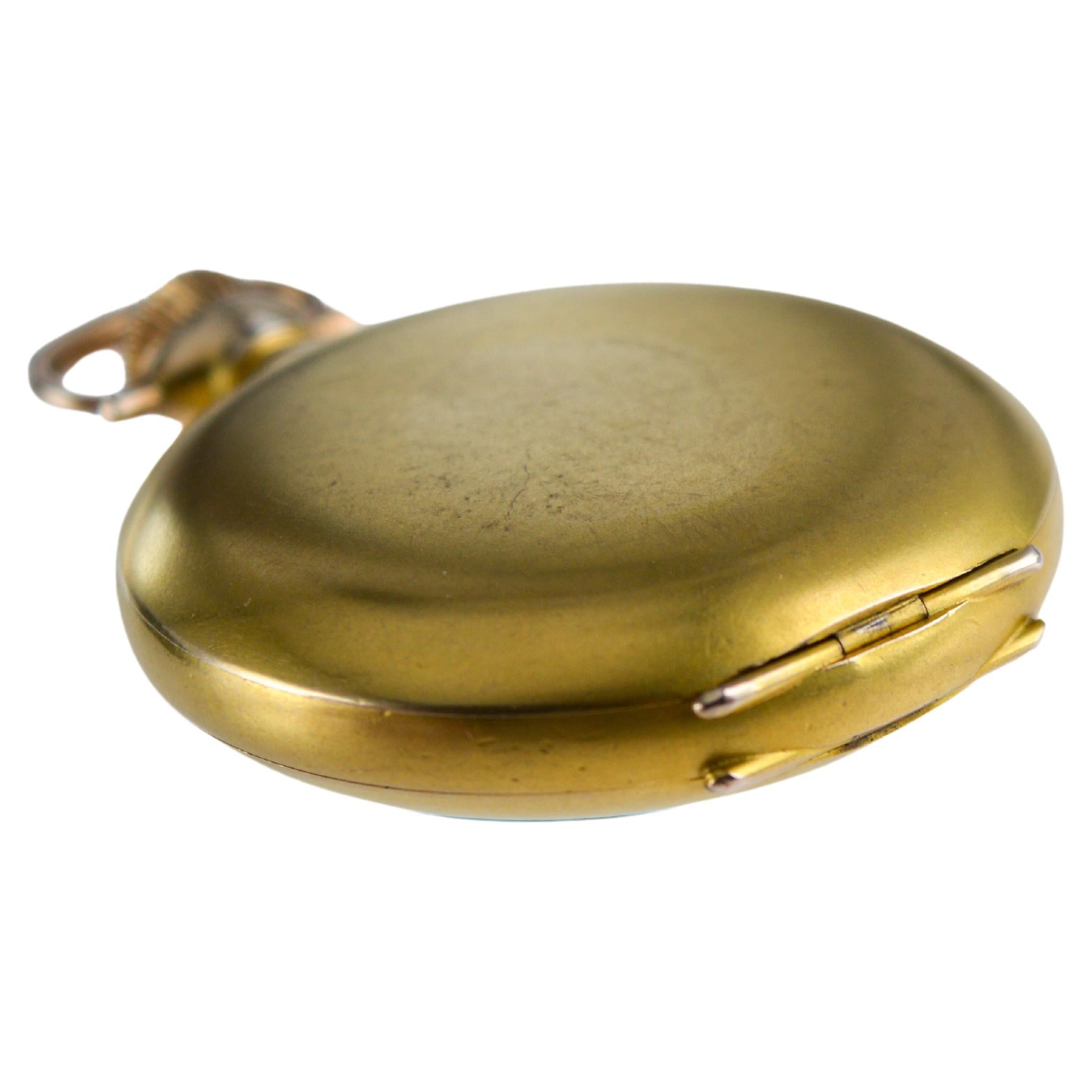 Waltham Gold-filled Hunters Case Pocket Watch circa 1896 with Rare Bloom Finish For Sale 7