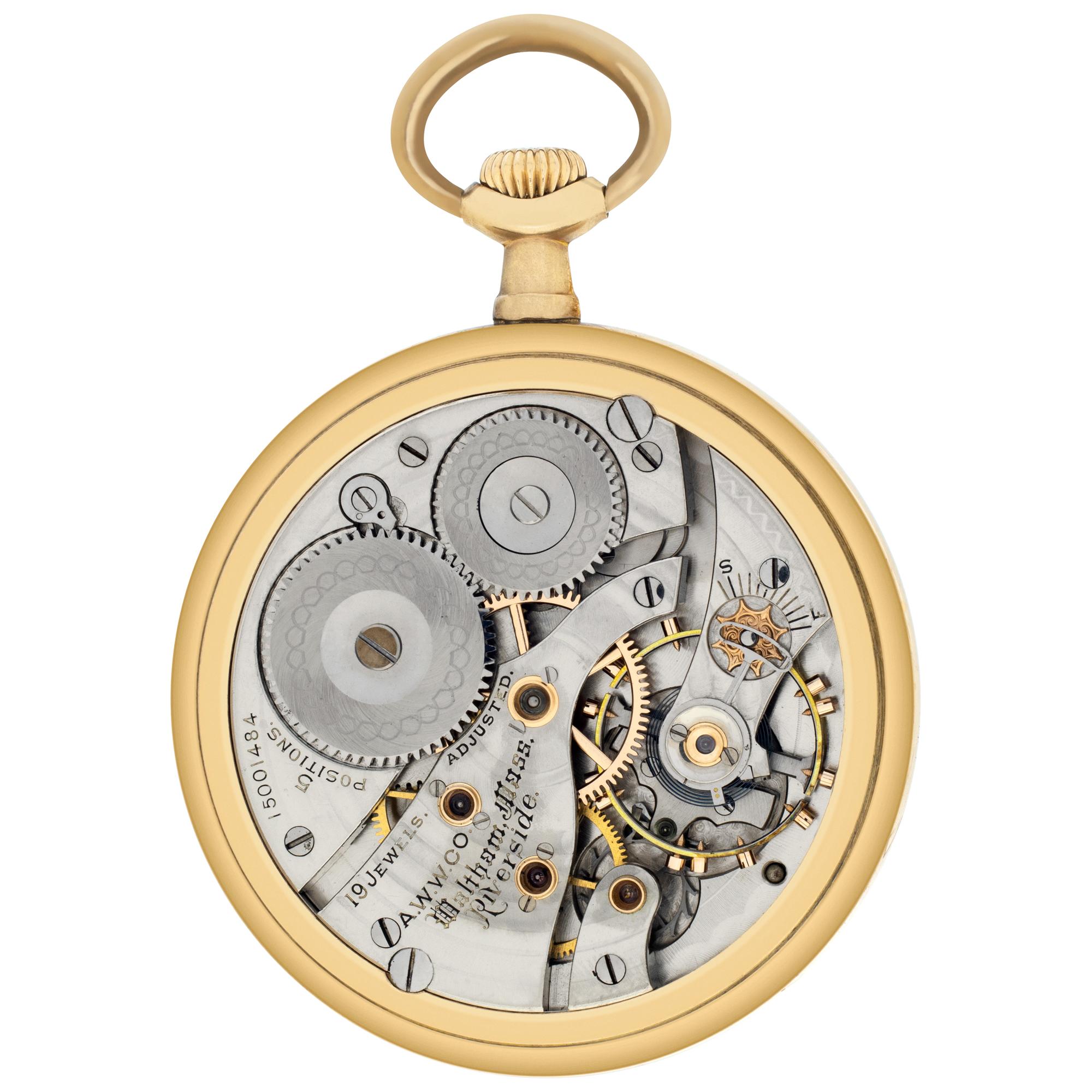 Waltham Gold Filled Manual Pocket Watch with Triple-Sunk Dial and Subseconds In Excellent Condition In Surfside, FL