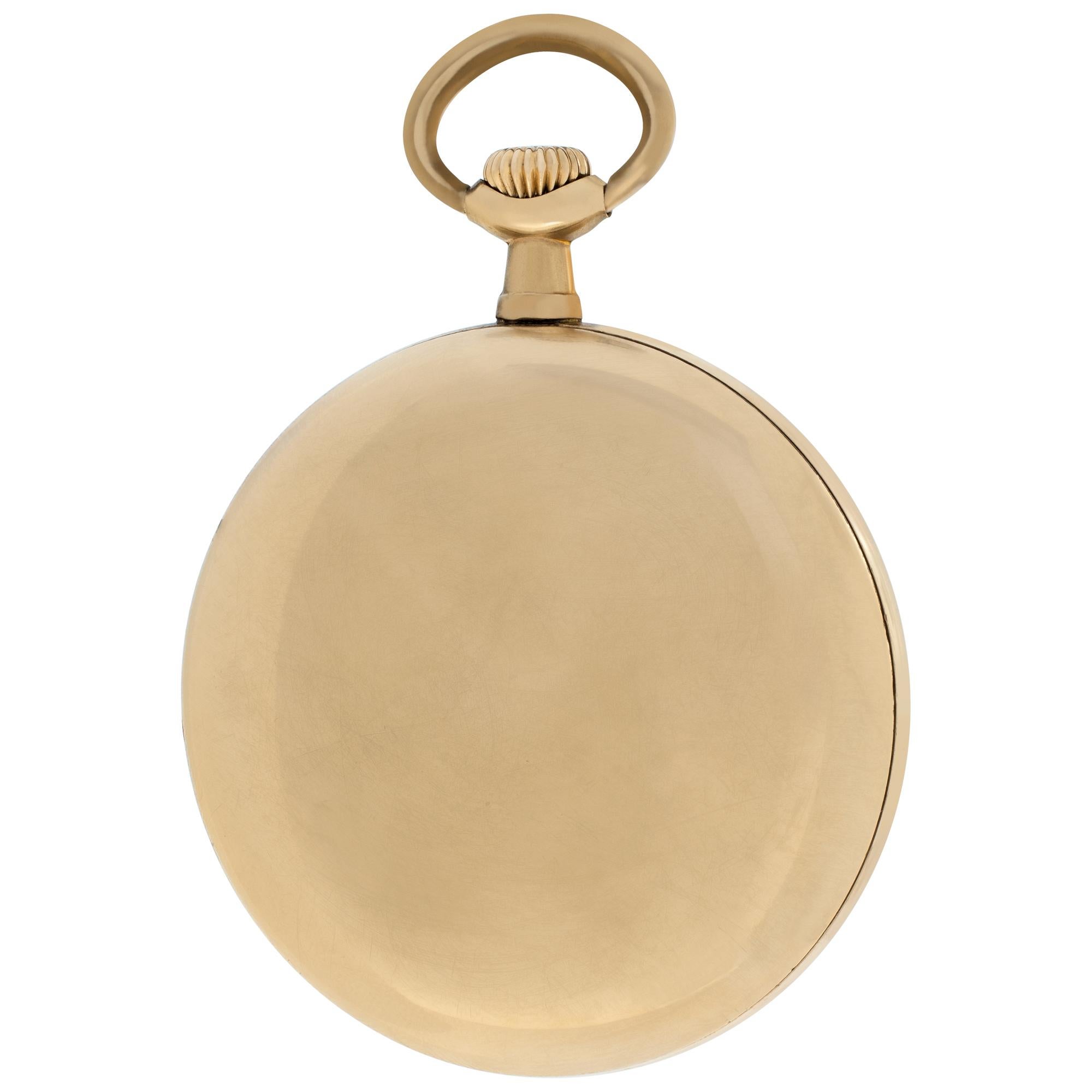 Women's or Men's Waltham Gold Filled Manual Pocket Watch with Triple-Sunk Dial and Subseconds