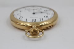 Antique Waltham Grade Ruby 14 Karat Gold Pocket Watch