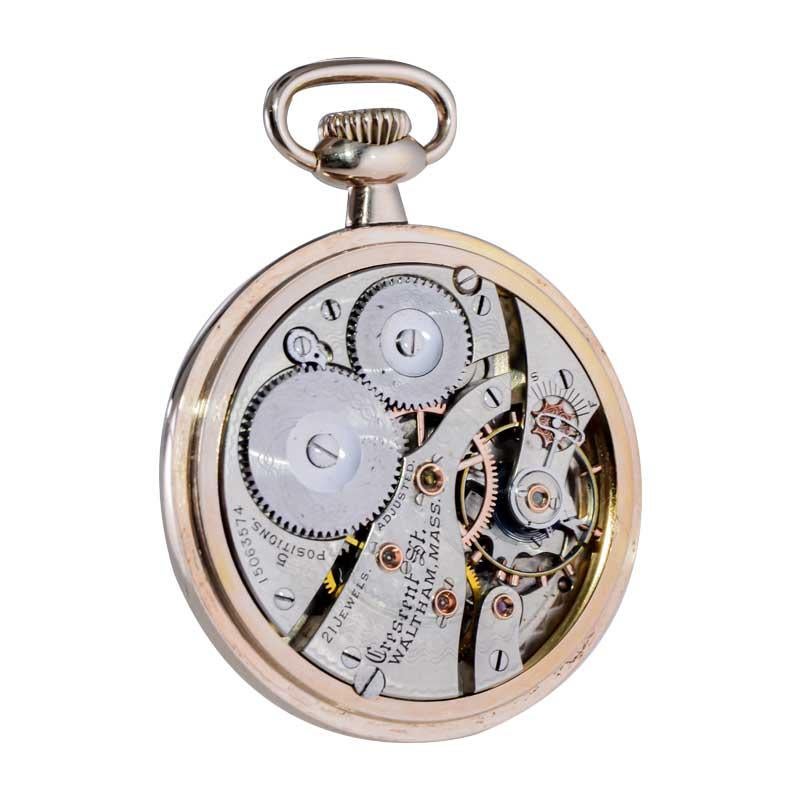 Waltham Ferrocarril de Alto Grado con Cara Abierta Llena de Oro de 1880 con 12