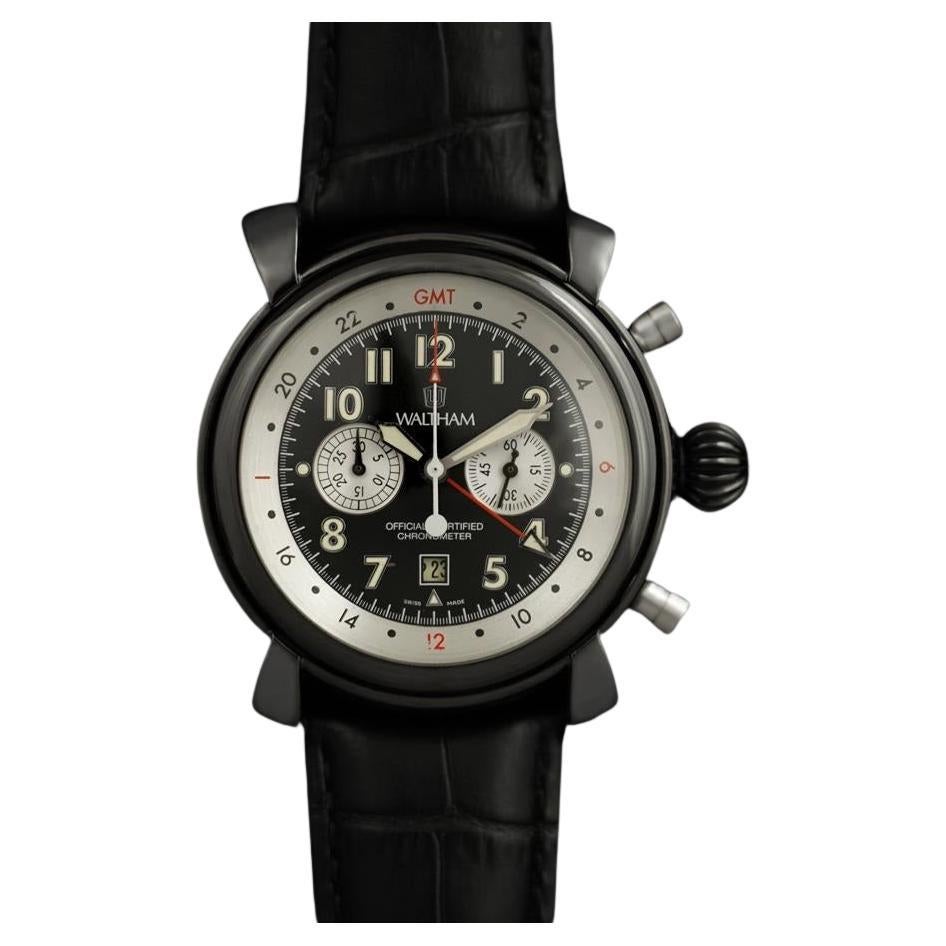Waltham Lone Eagle GMT Lindbergh inspiriert große Fliegerchronometer Chronographen im Angebot