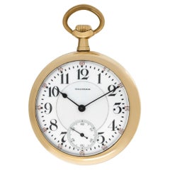 Waltham Manual Pocket Watch Gold Filled Case 