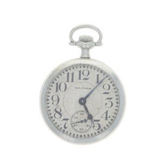 Waltham Model 1908 Pocket Watch - Silver Toned Silverode Grade 610 Size 16s