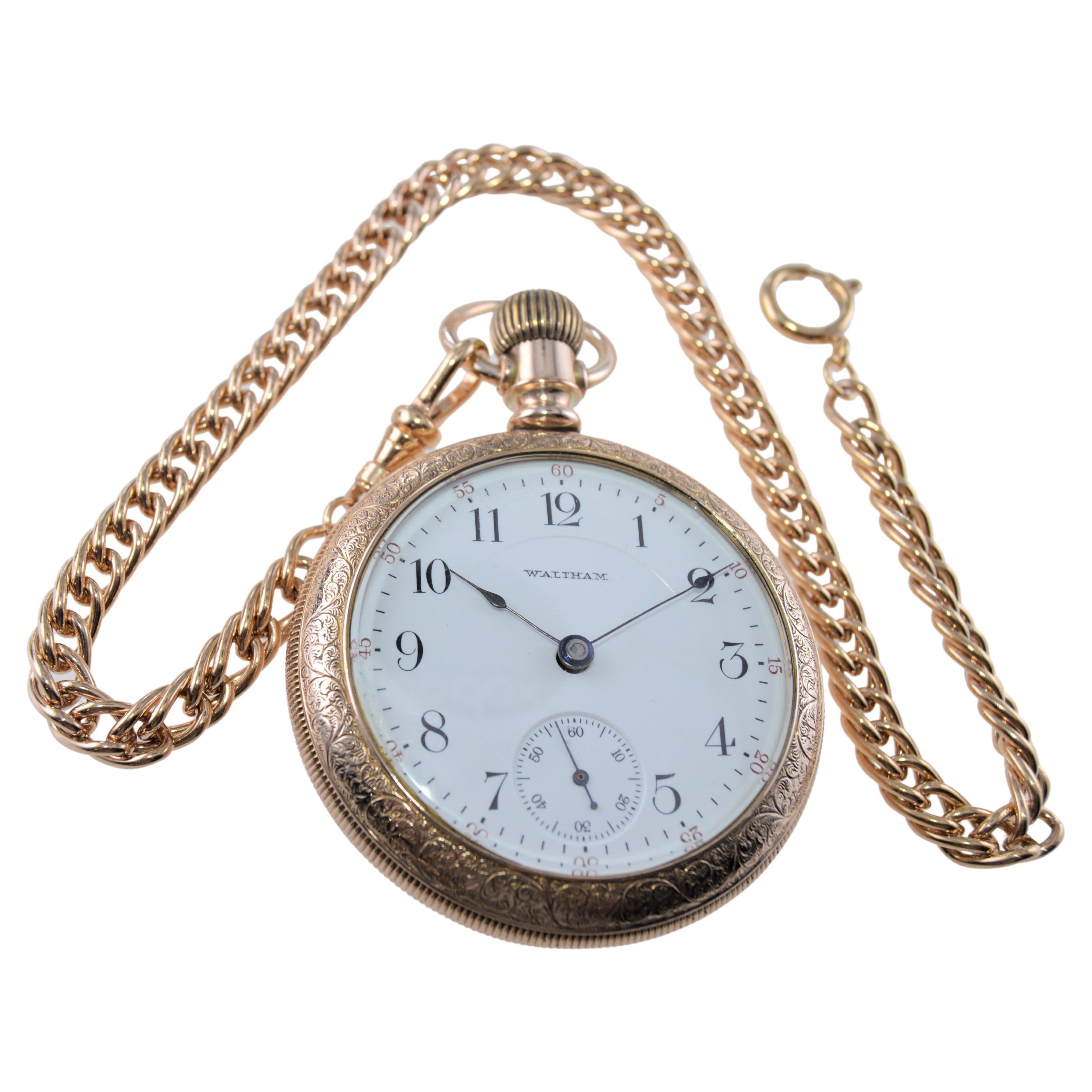 how do you open a waltham pocket watch