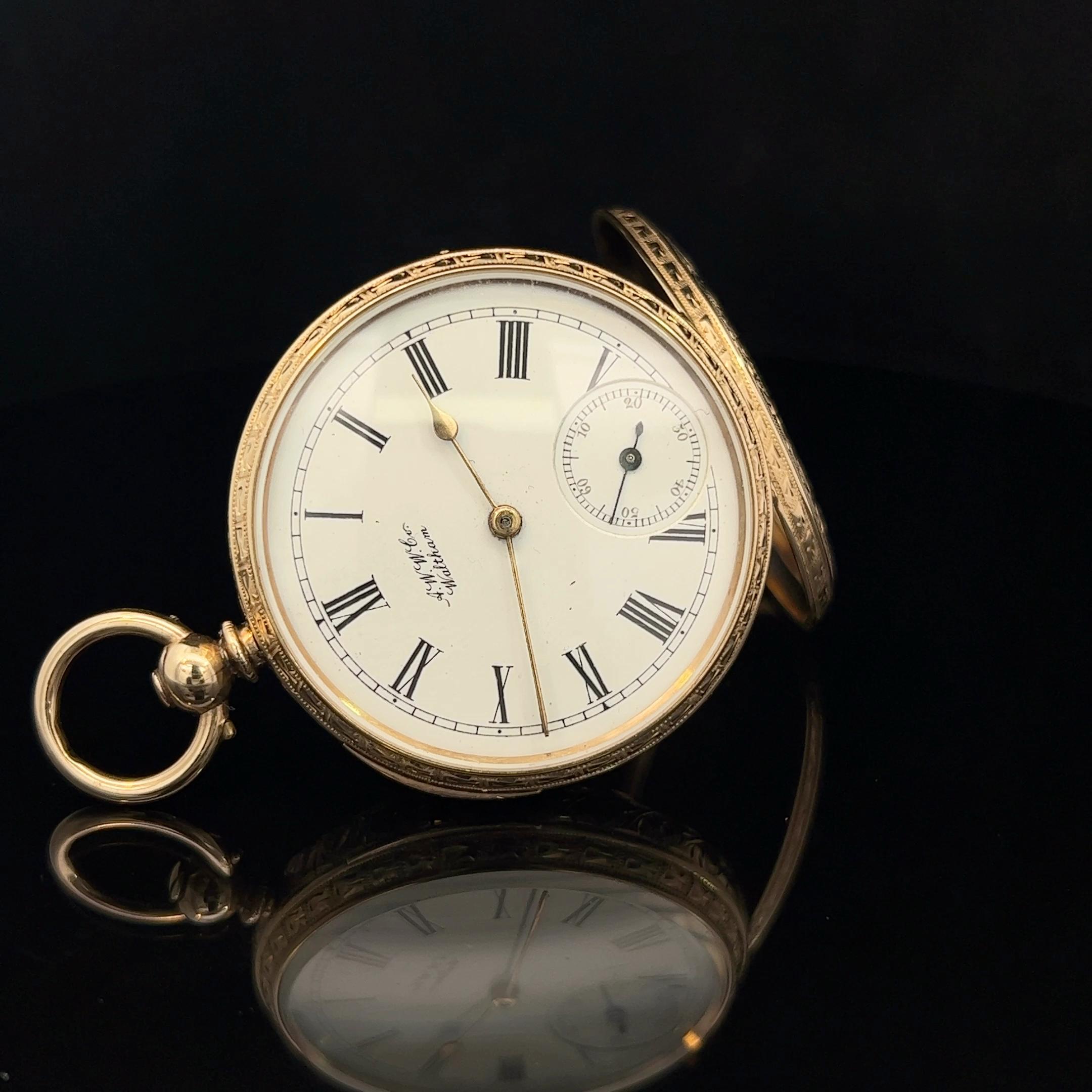 waltham silver pocket watch
