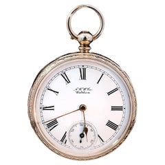 Used Waltham Open Faced Pocket Watch Circa 1886