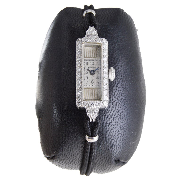 Waltham Platinum and Diamond Art Deco Watch High Grade  display picture 1