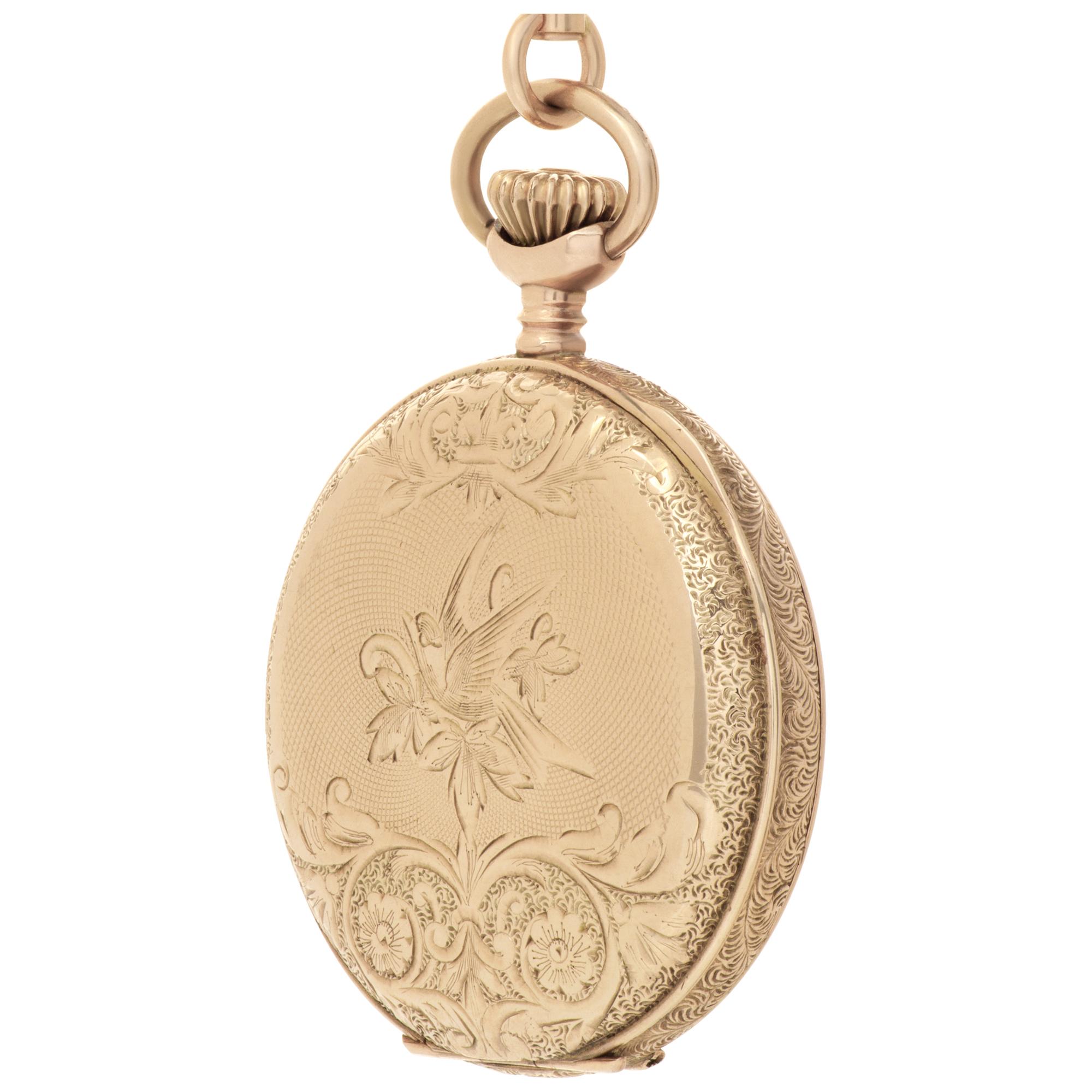 Waltham pocket watch 33mm In Excellent Condition In Surfside, FL
