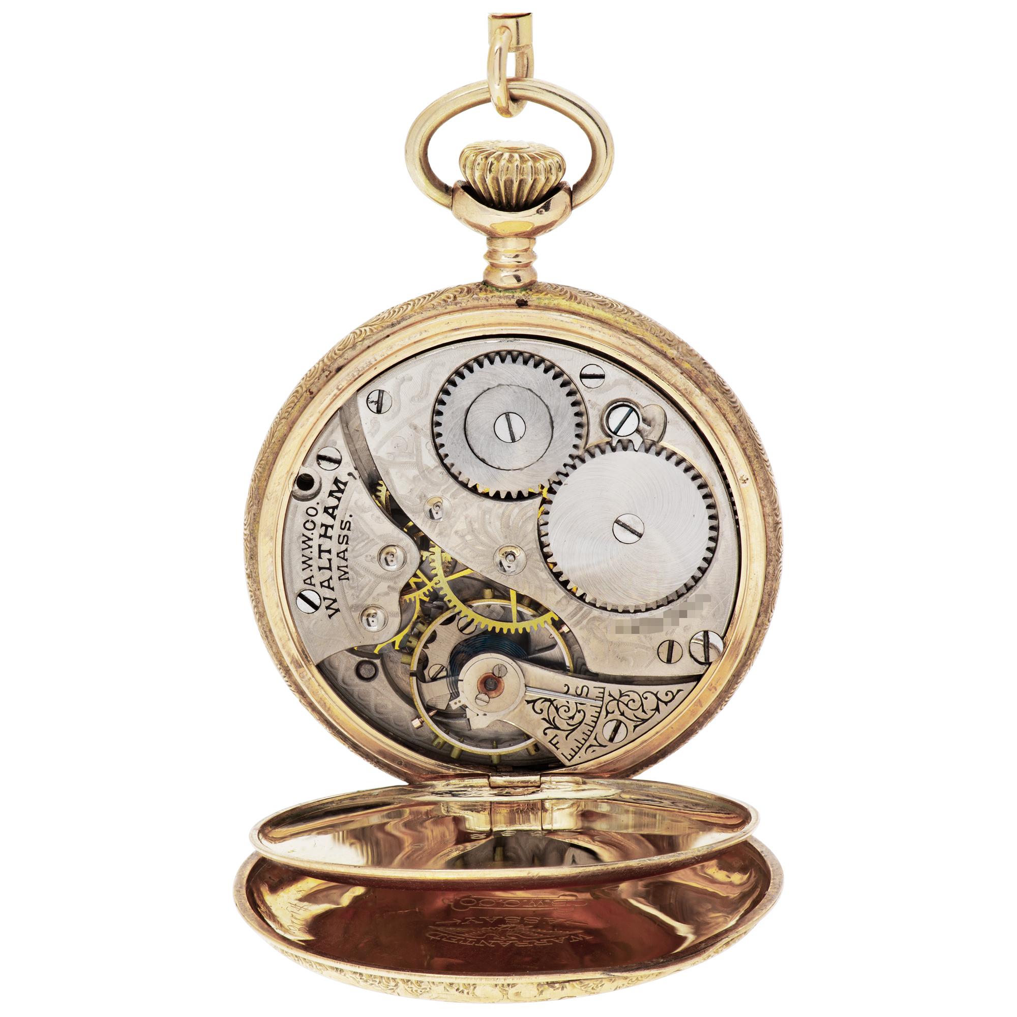 Waltham pocket watch 33mm 3