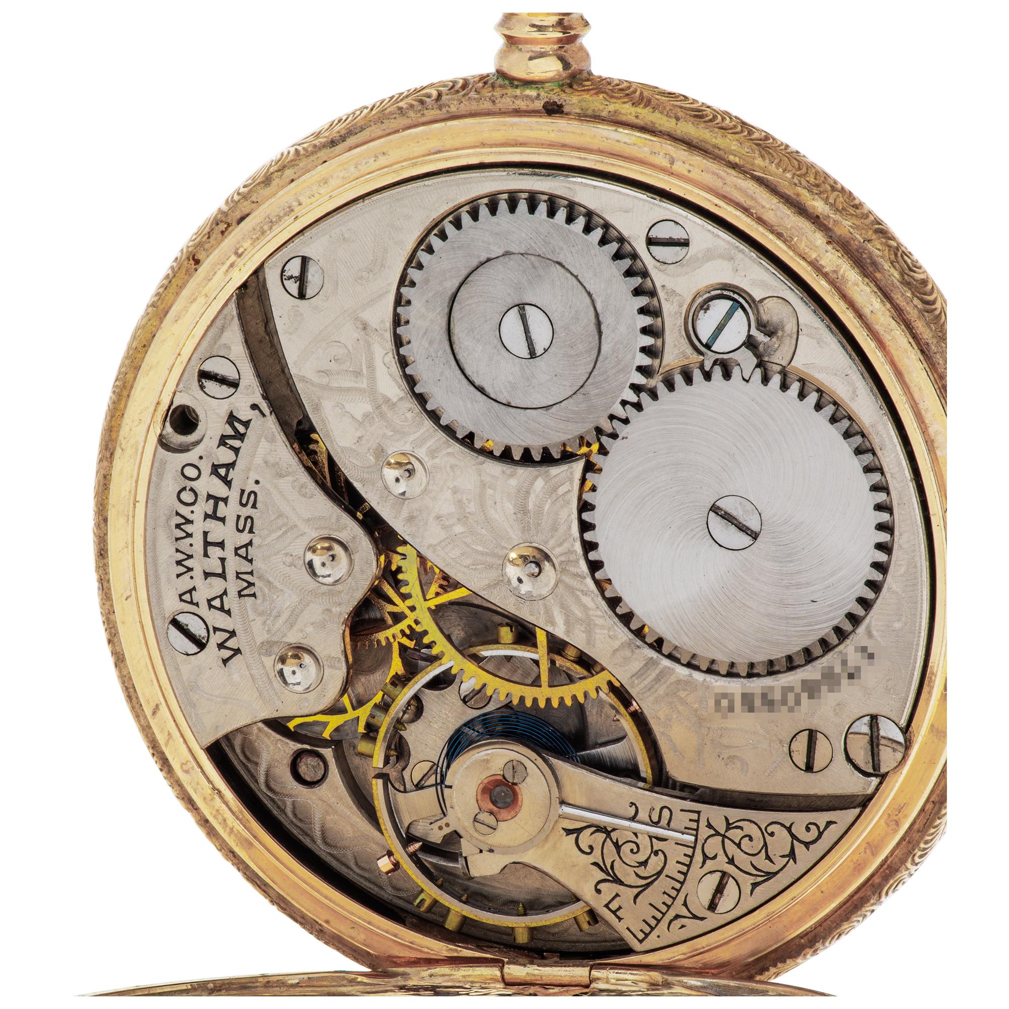 Waltham pocket watch 33mm 4