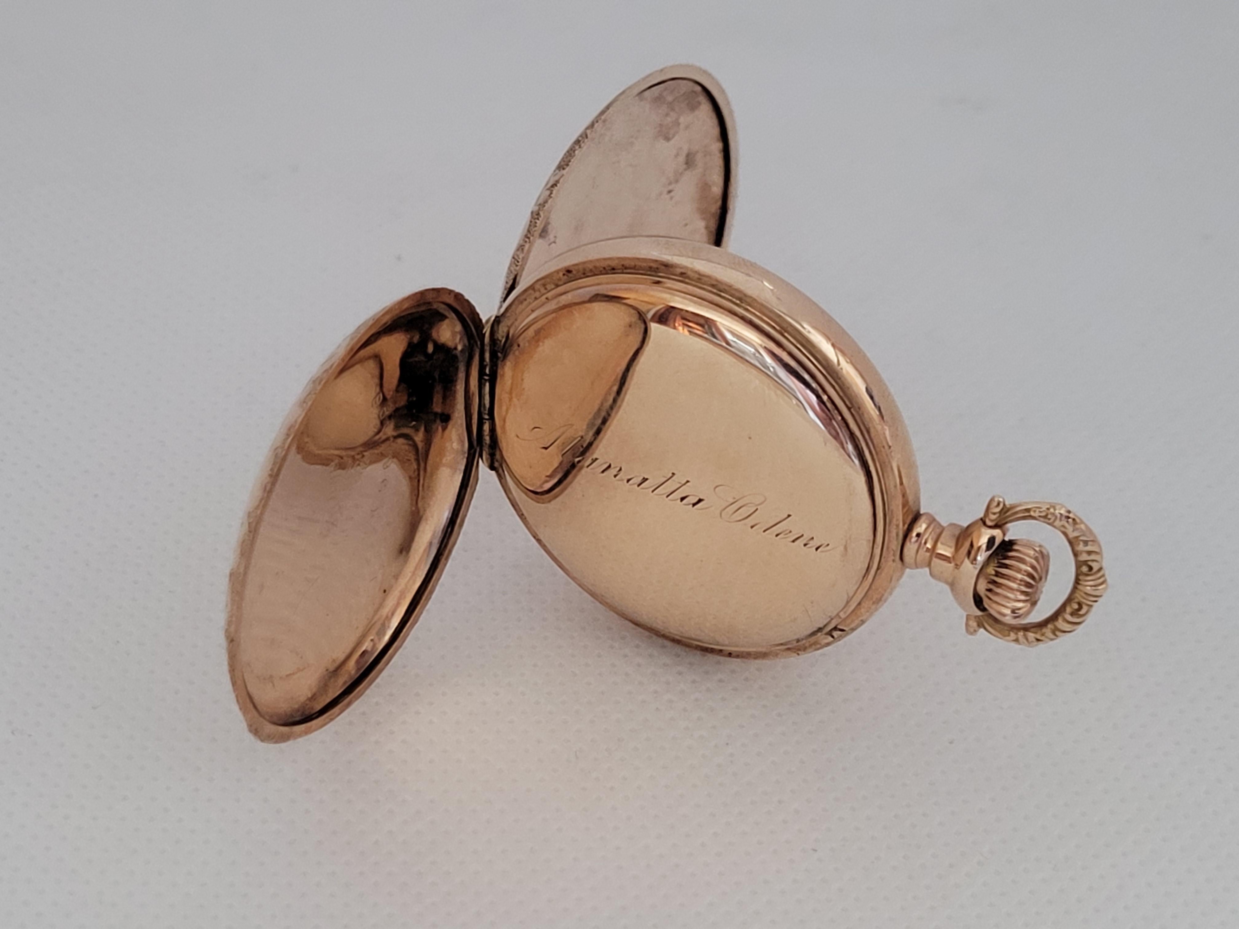 Waltham Pocket Watch Gold Plated Working #16360616 15 Jewels Os Size For Sale 1