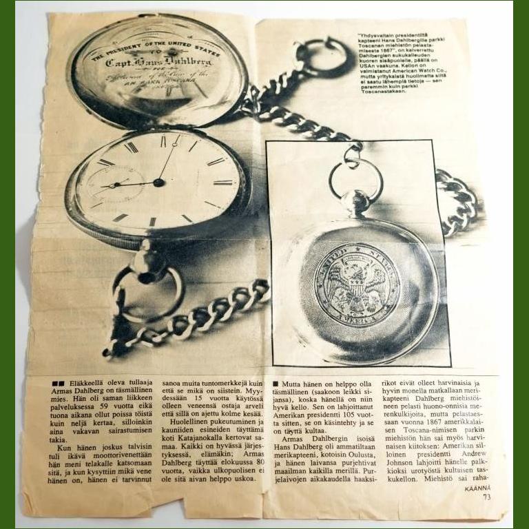 Waltham Presidential Presentation Model 1862 18K Yellow Gold Pocket Watch For Sale 7