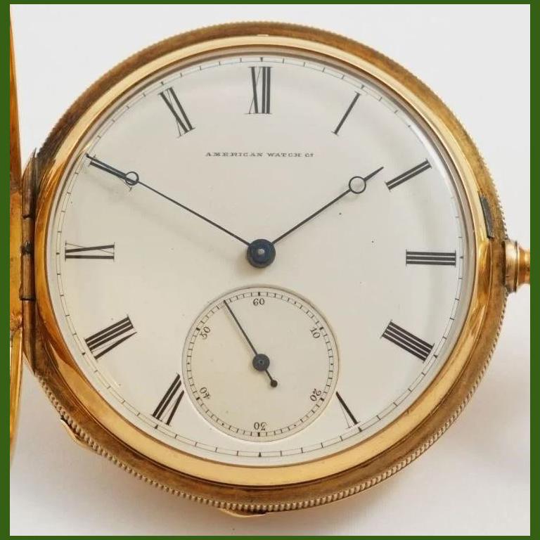 Waltham Presidential Presentation Model 1862 18K Yellow Gold Pocket Watch For Sale 1