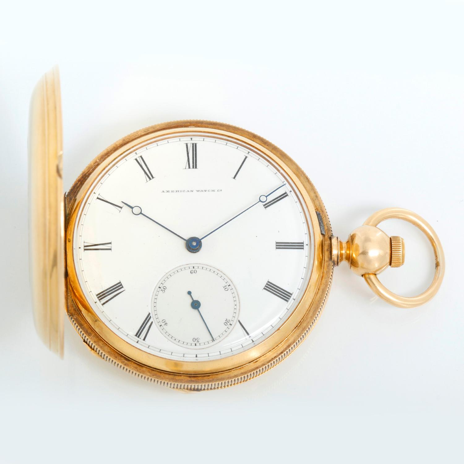 Waltham Presidential Presentation Model 1862 18K Yellow Gold Pocket Watch For Sale 2