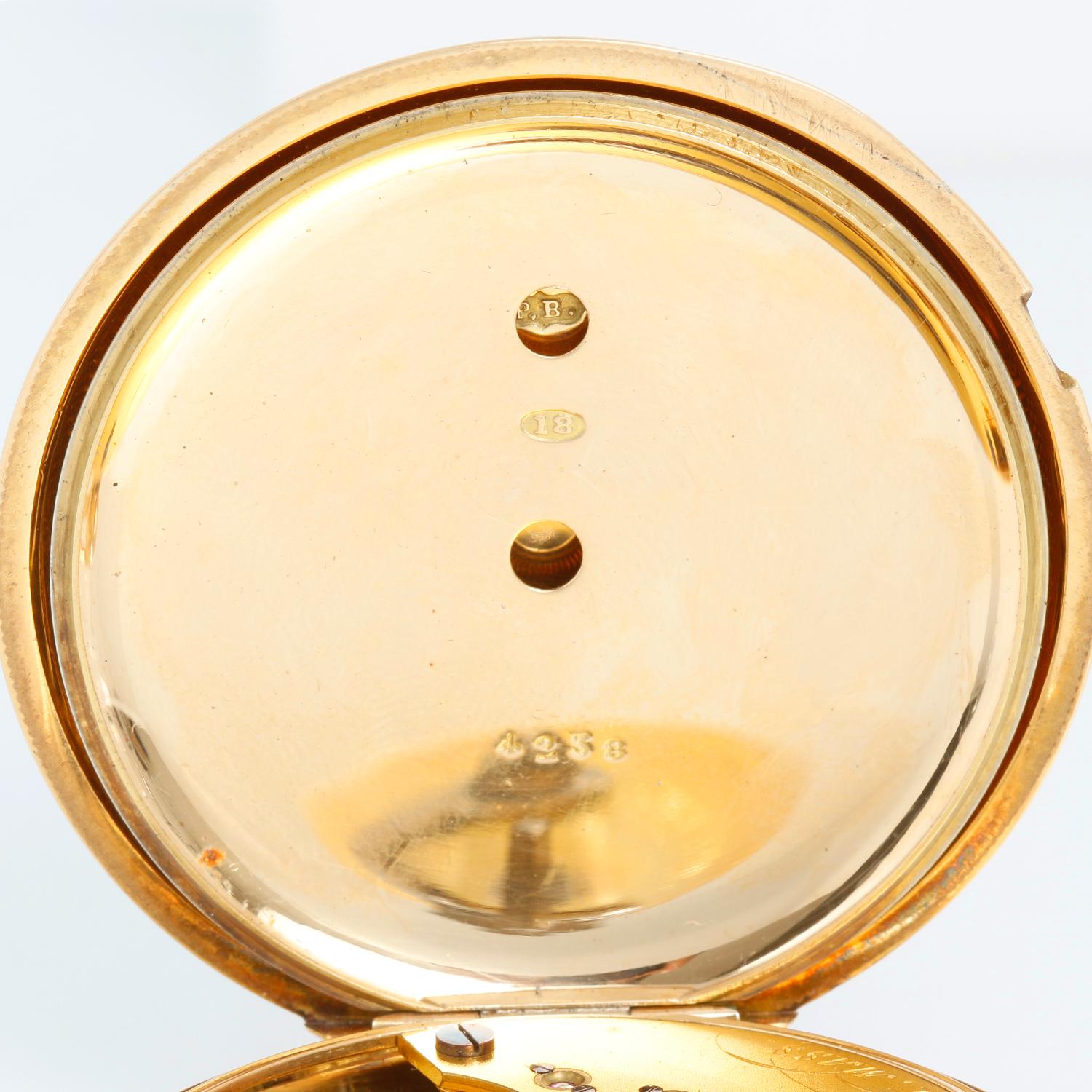 Waltham Presidential Presentation Model 1862 18K Yellow Gold Pocket Watch For Sale 6