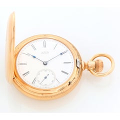 Waltham Presidential Presentation Model 1872 18k Yellow Gold Pocket Watch
