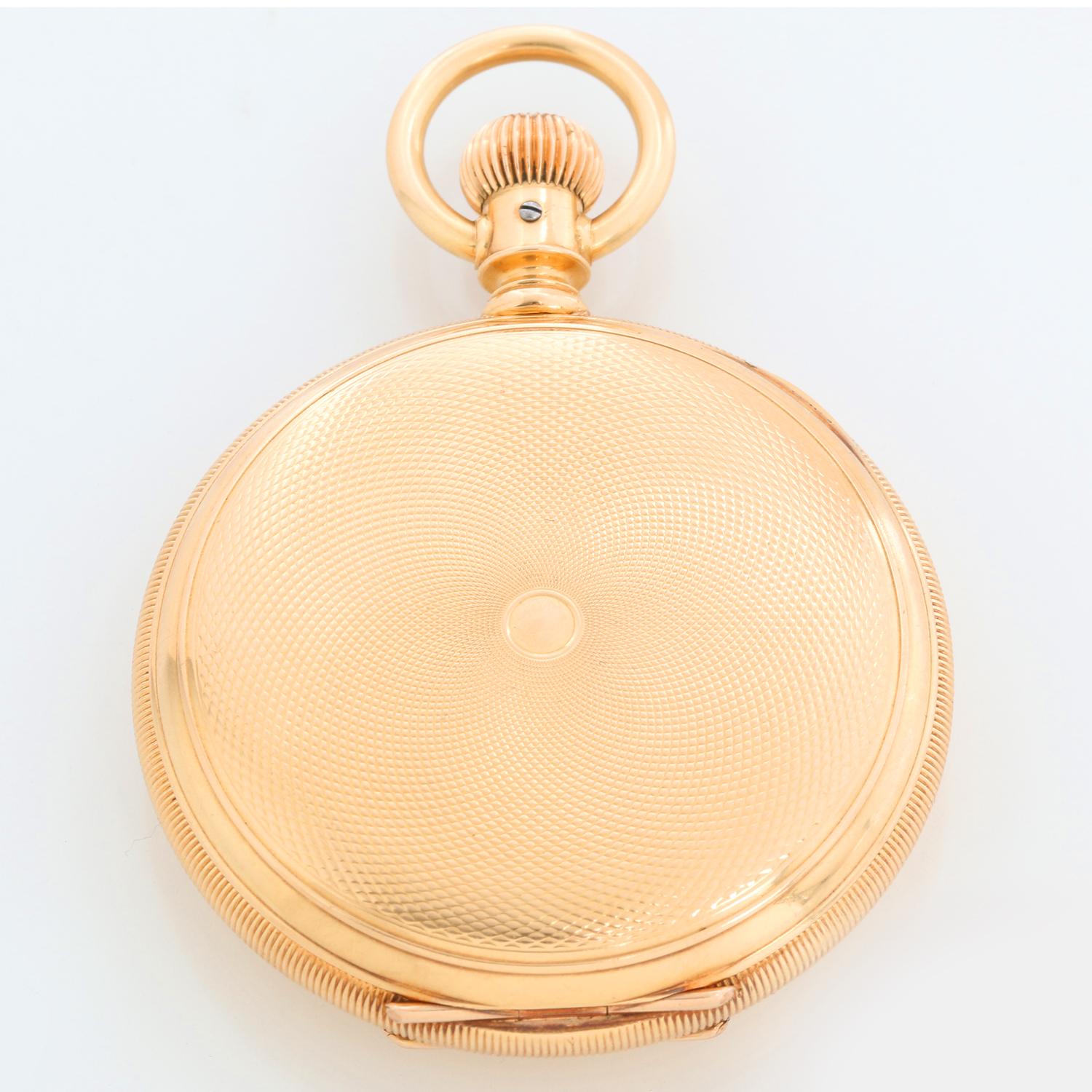 Waltham Presidential Presentation Model 1872 18k Yellow Gold Pocket Watch In Excellent Condition In Dallas, TX