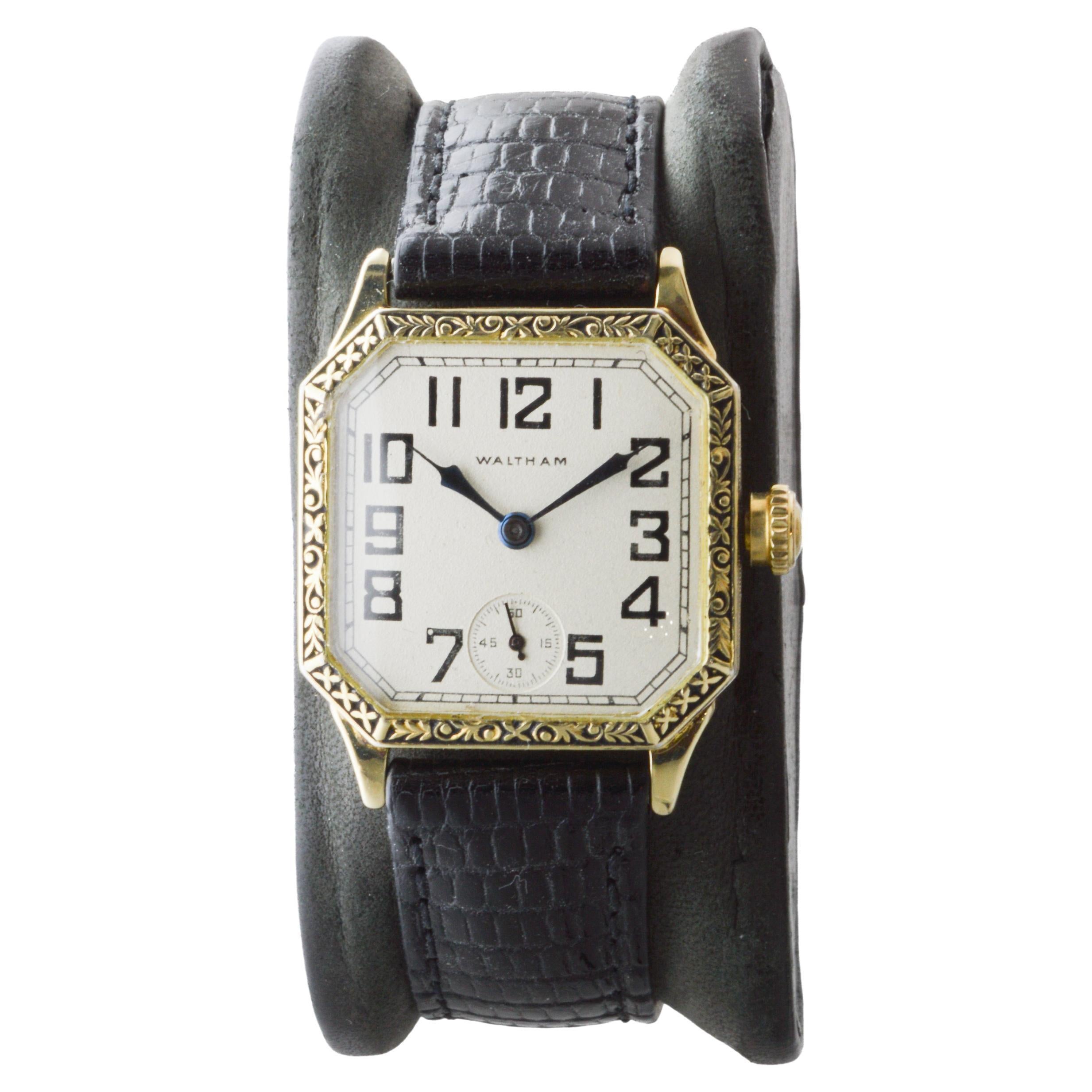 Waltham "Sapphire" Gold Filled Art Deco Watch with Original Dial
