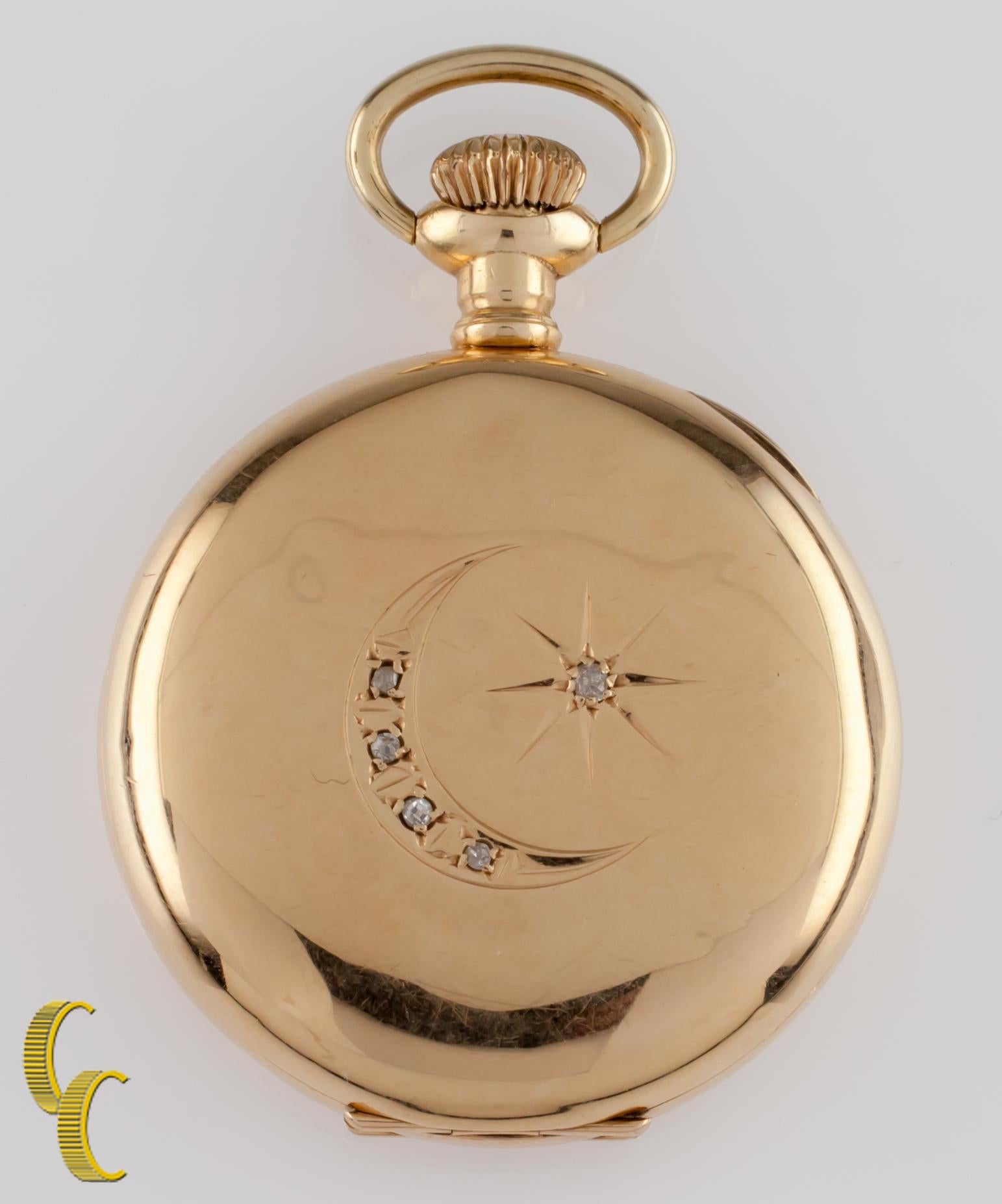 waltham seaside pocket watch