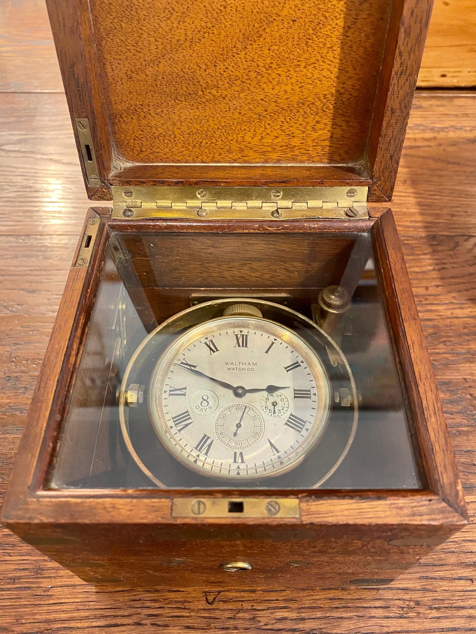 15mm diameter Hamilton Marine Chronometer Ships Clock BRASS KEYHOLE ESCUTCHEON 