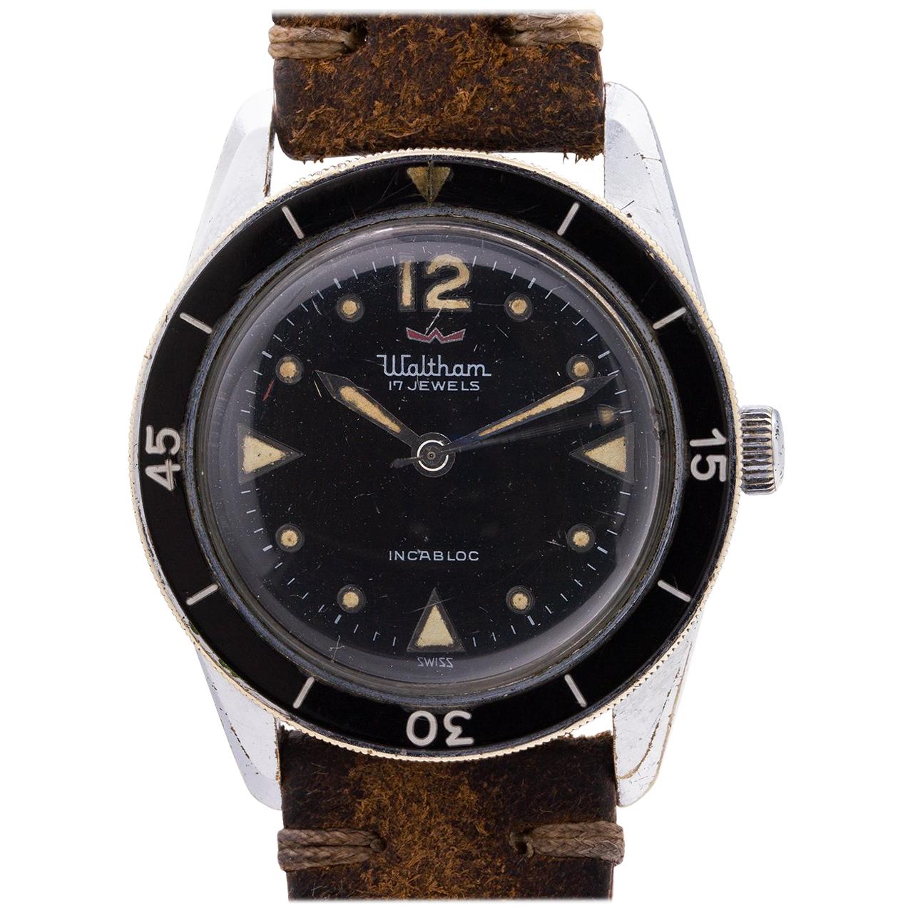 Waltham Stainless Steel Blancpain Bathyscaphe, circa 1960s