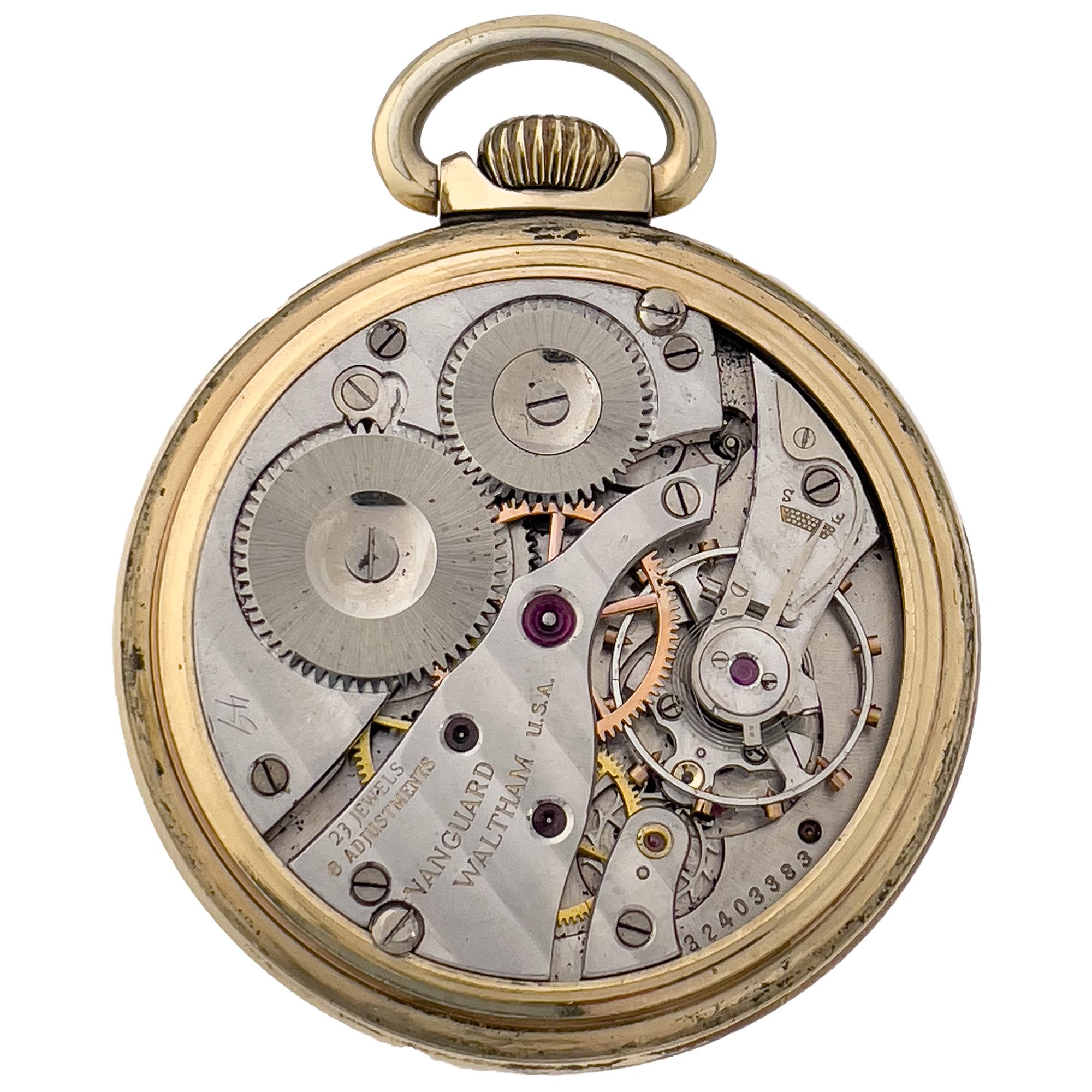 Waltham Vanguard Railroad Grade Taschenuhr 9561627 im Angebot 1