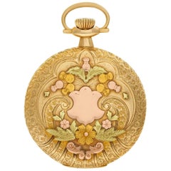 Waltham Wadsworth 894292 14 Karat Weiß Porzellan Zifferblatt manuelle Uhr