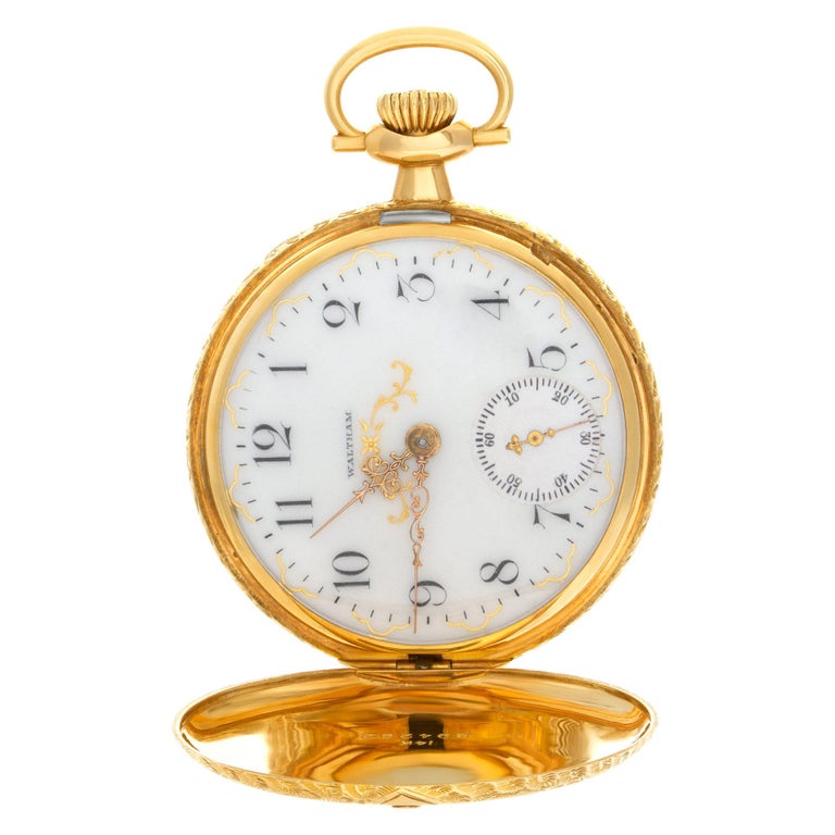 Waltham Wadsworth in 14k at 1stDibs wadsworth pilot pocket watch