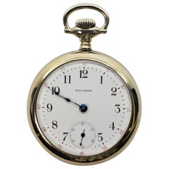 Waltham Watch Company Steel Pocket Watch with Display Back