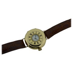 Waltham Yellow Gold Engraved US Air Service Half Hunter Manual Watch, ca. 1903