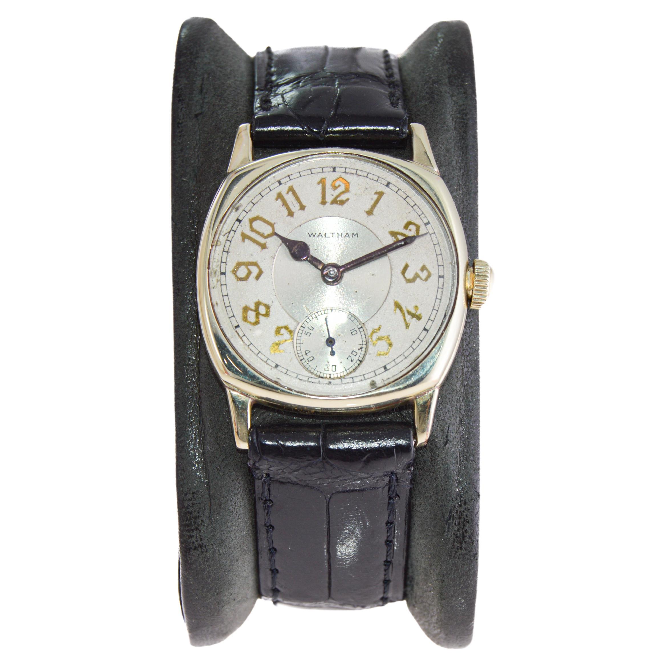 vintage waltham military watch