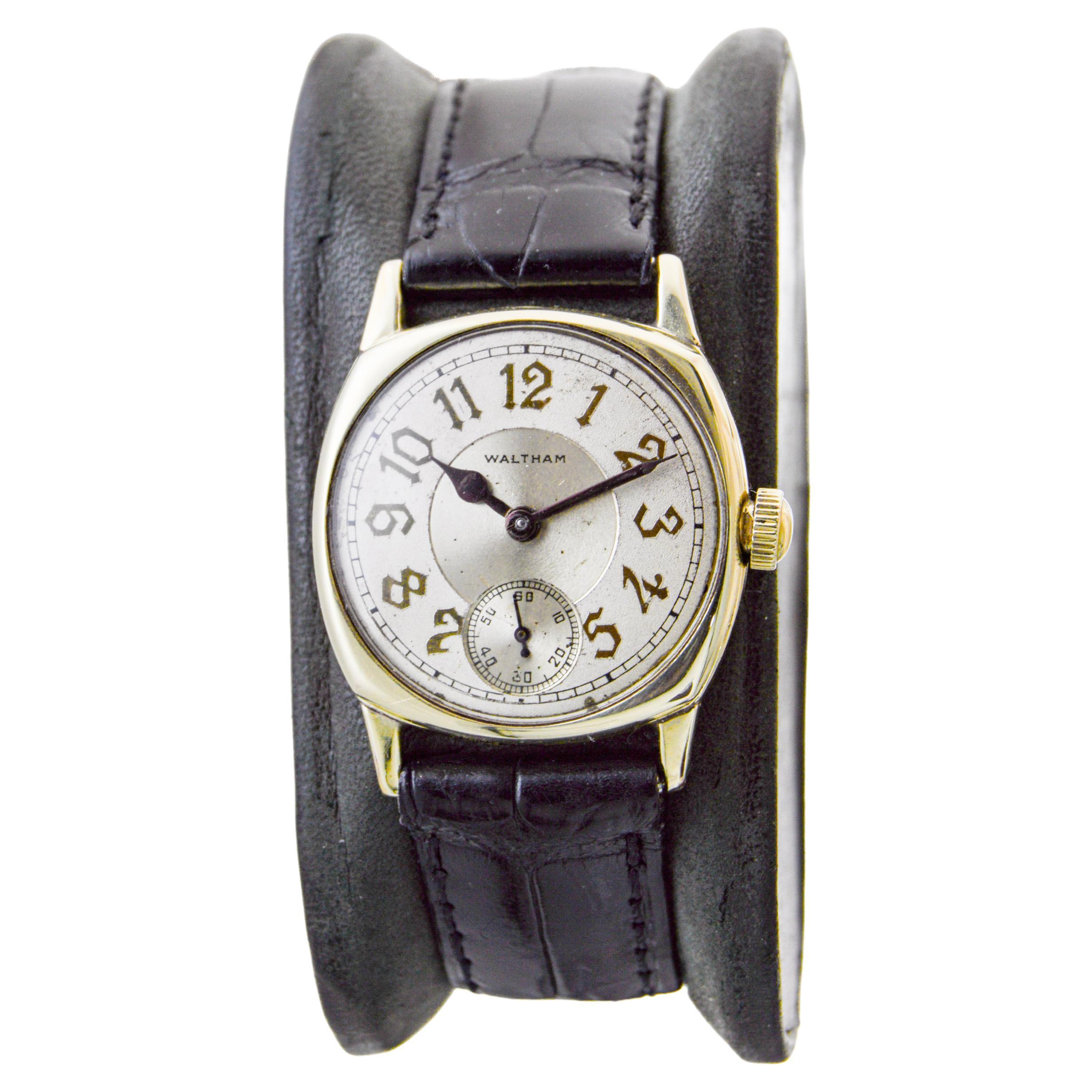 vintage waltham military watch