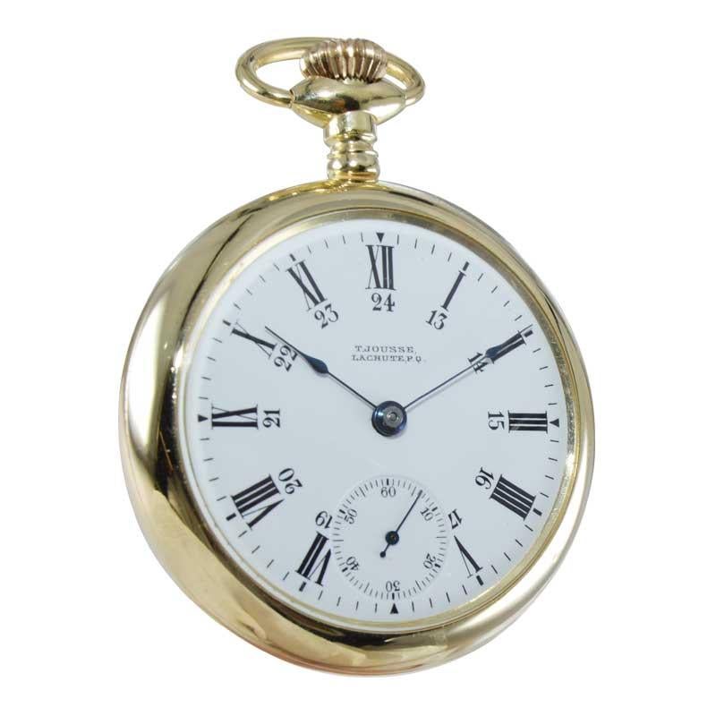 waltham open face pocket watch